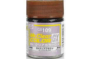 Mr Hobby GX Translucent Brown Acrylic Paint 10ml image 87960