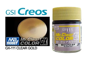 Mr Hobby GX Translucent Gold Acrylic Paint 10ml image 87963