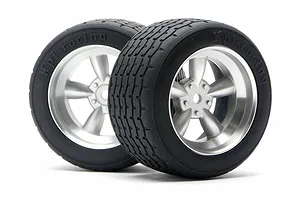 HPI 1.9" (6mm Off-Set) Vintage 5 Spoke Matte Chrome Rims 2Pcs image 8804