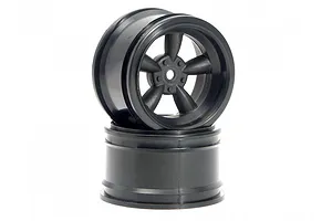 HPI 1.9" (6mm Off-Set) Vintage 5 Spoke Black Rims 2Pcs image 8807