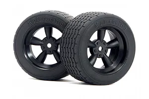 HPI 1.9" (6mm Off-Set) Vintage 5 Spoke Black Rims 2Pcs image 8808