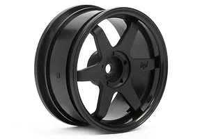 HPI 1.9" (3mm Off-Set) TE37 Black Rims 2Pcs image 8816