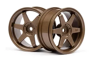 HPI 1.9" (3mm Off-Set) TE37 Bronze Rims 2Pcs image 8819