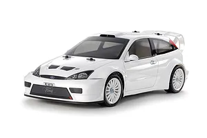 Tamiya TT-02 2003 Ford Focus RS Custom RC Car Electric 4WD 1/10 Scale Kit (No ESC) - White