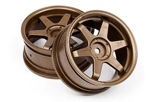 HPI 1.9" (3mm Off-Set) TE37 Bronze Rims 2Pcs image 8821