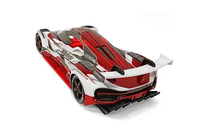 Bittydesign 1/7 ARES-1 Unpainted Body Shell w/ Decals - Clear image 88214