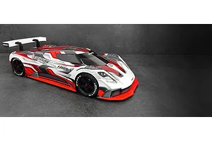 Bittydesign 1/7 ARES-1 Unpainted Body Shell w/ Decals - Clear image 88216