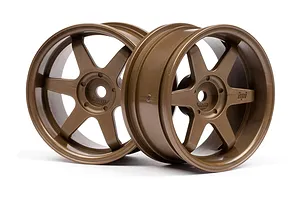HPI 1.9" (6mm Off-Set) TE37 Bronze Rims 2Pcs image 8823