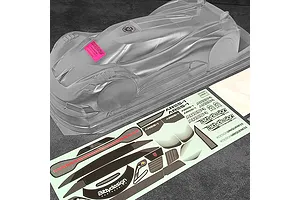 Bittydesign 1/10 ARES-1 Unpainted Body Shell w/ Decals - Clear image 88223