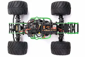 Losi Mini LMT Grave Digger RC Monster Truck Electric 4WD 1/18 Scale RTR - Green image 88393