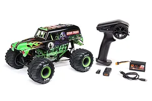 Losi Mini LMT Grave Digger RC Monster Truck Electric 4WD 1/18 Scale RTR - Green image 88395