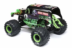 Losi Mini LMT Grave Digger RC Monster Truck Electric 4WD 1/18 Scale RTR - Green image 88408