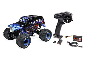 Losi Mini LMT Son Uva Digger RC Monster Truck Electric 4WD 1/18 Scale RTR - Blue image 88414