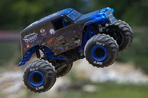 Losi Mini LMT Son Uva Digger RC Monster Truck Electric 4WD 1/18 Scale RTR - Blue image 88417