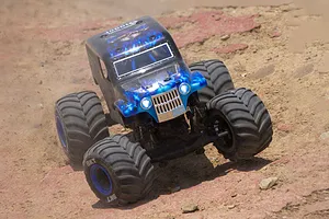Losi Mini LMT Son Uva Digger RC Monster Truck Electric 4WD 1/18 Scale RTR - Blue image 88418