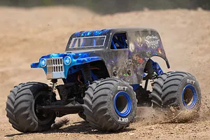 Losi Mini LMT Son Uva Digger RC Monster Truck Electric 4WD 1/18 Scale RTR - Blue image 88421