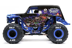 Losi Mini LMT Son Uva Digger RC Monster Truck Electric 4WD 1/18 Scale RTR - Blue image 88428