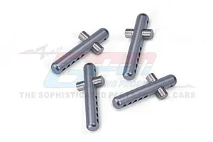GPM Gunmetal Silver 6061 Aluminium Front &amp; Rear Body Posts 4Pcs
