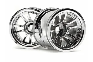 HPI 2.2" Split 5 Chrome Rims 2Pcs image 8847
