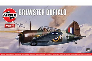 Airfix 1/72 Brewster Buffalo Fighter Scaled Plastic Model Kit image 88553