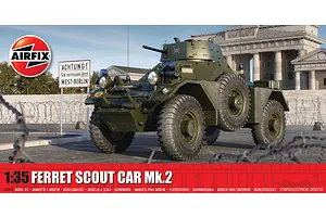 Airfix 1/35 Ferrer Scout Car MK.2 Scaled Plastic Model Kit image 88582