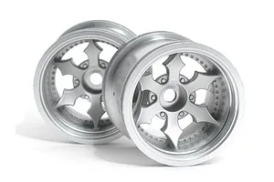 HPI 2.2" Firestorm Spike Truck Matte Chrome Rims 2Pcs image 8860