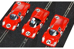 Scalextric 1/32 1967 Daytona 24 Slot Cars Triple Pack image 88618