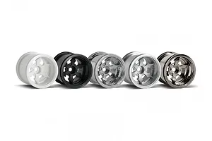 HPI 2.2" Firestorm Spike Truck Black Chrome Rims 2Pcs image 8863