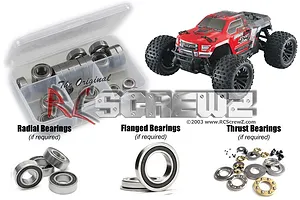 RC Screwz Granite Mega 4x4 Rubber Shielded Bearing Kit image 88712