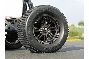 HPI 3.3" Savage 8 Spoke Black Chrome Rims 2Pcs image 8879