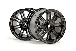 HPI 3.3" Savage 8 Spoke Black Chrome Rims 2Pcs image 8880