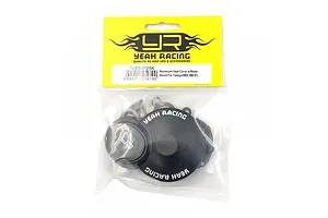 Yeah Racing black aluminium gear cover and motor mount for Tamiya BBX in original retail packaging.
