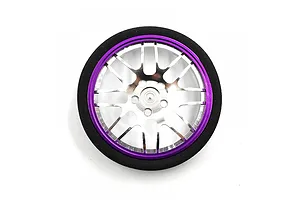 Yeah Racing Purple Aluminium Type B Transmitter Steering Wheel Set image 88857