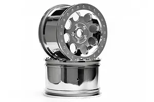 HPI 3.3" Savage Mag-8 Chrome Rims 2Pcs image 8887