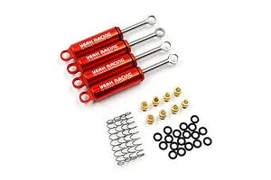 Yeah Racing Red Aluminium Shock Absorbers 4Pcs