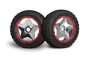 HPI 4.7/5.5" Baja 5B Front Super Star Chrome Rims 2Pcs image 8904