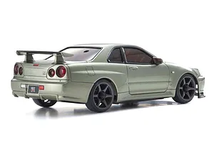 Kyosho Mini-Z Nissan Skyline GT-R R34 V.Spec II Nur RC Drift Car Electric AWD RTR - Millennium Jade image 89195