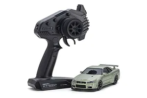 Kyosho Mini-Z Nissan Skyline GT-R R34 V.Spec II Nur RC Drift Car Electric AWD RTR - Millennium Jade image 89196