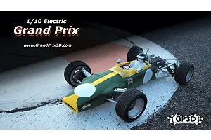 Grand Prix 3D Type L RC Grand Prix Car Electric 1/10 Scale Pre-Assembled Kit image 89225