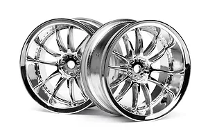 HPI 1.9" (6mm Off-Set) Work XSA 02C Chrome Rims 2Pcs image 8927