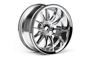 HPI 1.9" (6mm Off-Set) Work XSA 02C Chrome Rims 2Pcs image 8928