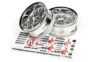 HPI 1.9" (6mm Off-Set) Work XSA 02C Chrome Rims 2Pcs image 8930