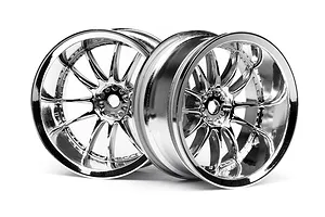 HPI 1.9" (9mm Off-Set) Work XSA 02C Chrome Rims 2Pcs image 8931