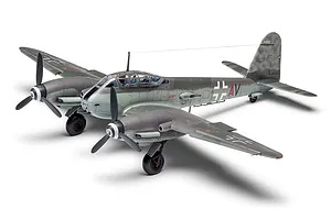 Airfix 1/72 Messerschmitt Me410A-1/U2 & U4 Fighter Plastic Model Kit image 89311