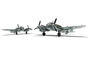 Airfix 1/72 Messerschmitt Me410A-1/U2 & U4 Fighter Plastic Model Kit image 89315