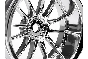 HPI 1.9" (9mm Off-Set) Work XSA 02C Chrome Rims 2Pcs image 8933