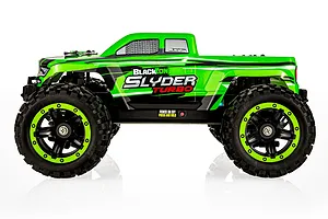 BlackZon Slyder MT Turbo RC Monster Truck Electric Brushless 4WD 1/16 Scale RTR - Green image 89361