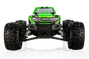 BlackZon Slyder MT Turbo RC Monster Truck Electric Brushless 4WD 1/16 Scale RTR - Green image 89362