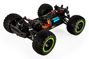 BlackZon Slyder ST Turbo RC Stadium Truck Electric Brushless 4WD 1/16 Scale RTR - Green image 89370