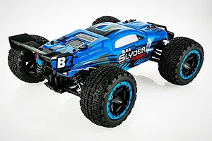 BlackZon Slyder ST Turbo RC Stadium Truck Electric Brushless 4WD 1/16 Scale RTR - Blue image 89375